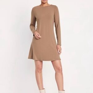 Old Navy Long Sleeve Mini Swing Dress, Size XL new with tags